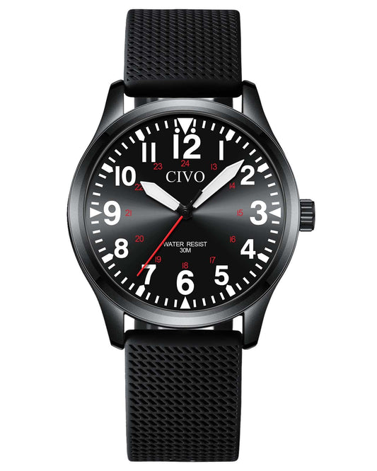 8336C | Quartz Men Watch | Rubber Band