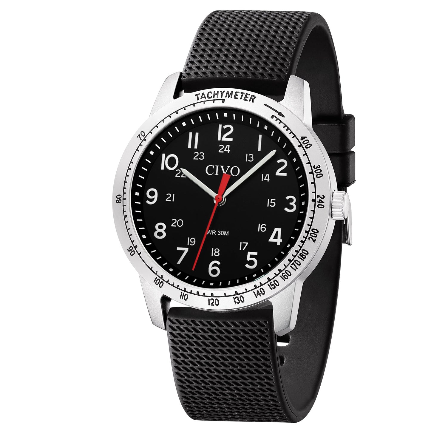 8343C | Quartz Men Watch | Rubber Band
