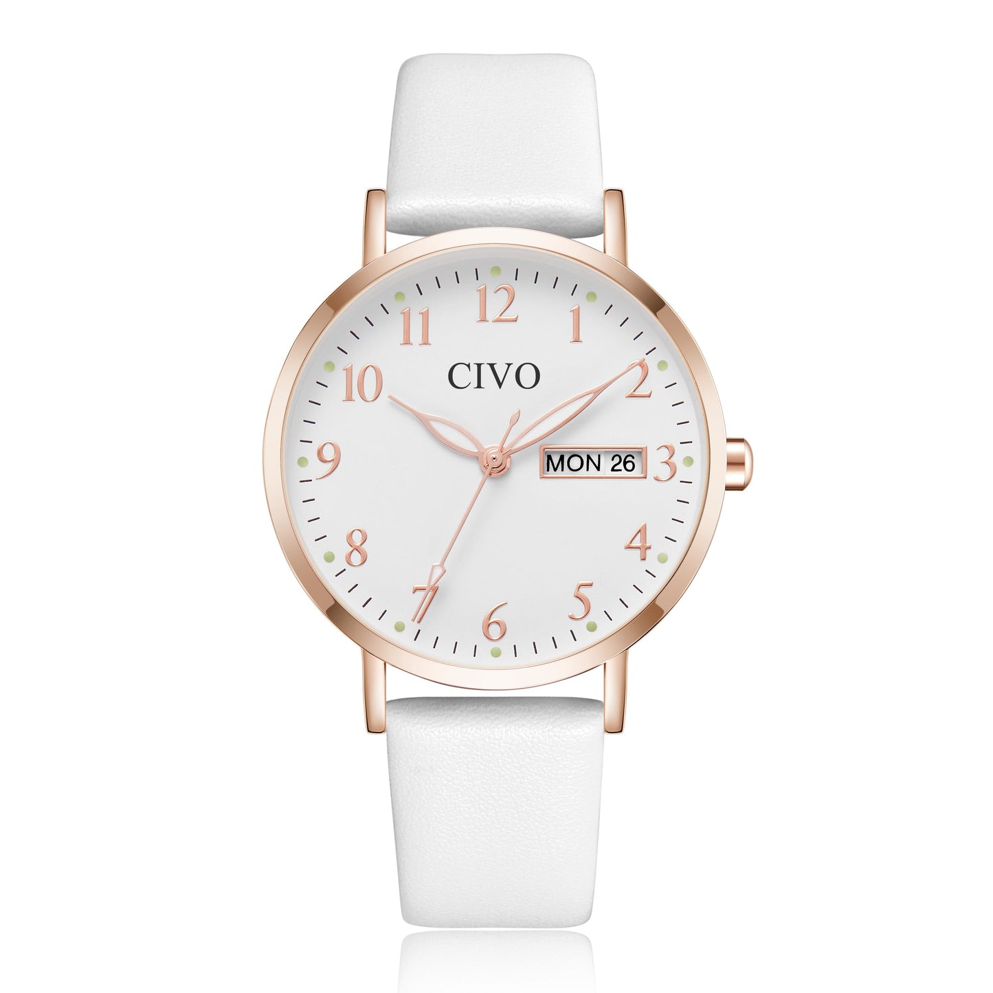 2408C | Quartz Women Watch | Leather Band