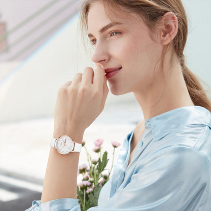 2408C | Quartz Women Watch | Leather Band