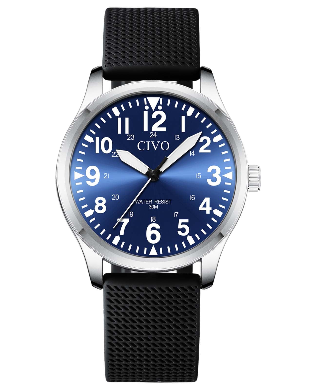 8336C | Quartz Men Watch | Rubber Band