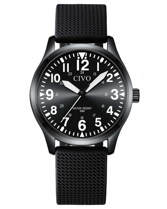 8336C | Quartz Men Watch | Rubber Band