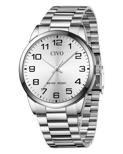 8347C | Quartz Men Watch | Stainless Steel  Band
