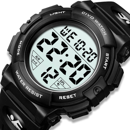 1258C | Quartz Digital Men Watch | Rubber Band
