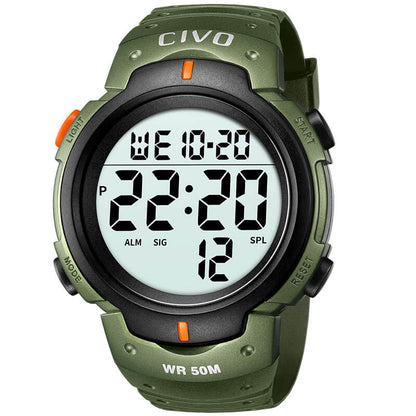 1068C | Quartz Digital Men Watch | Rubber Band