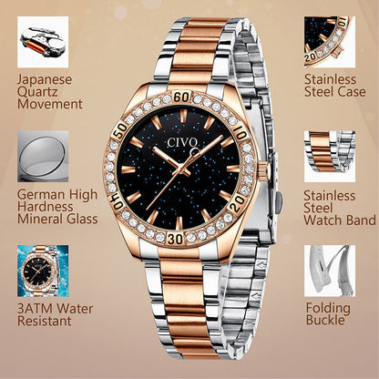 8118C | Quartz Women Watch | Stainless steel Band
