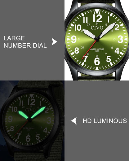 8336C | Quartz Men Watch | Nylon Band