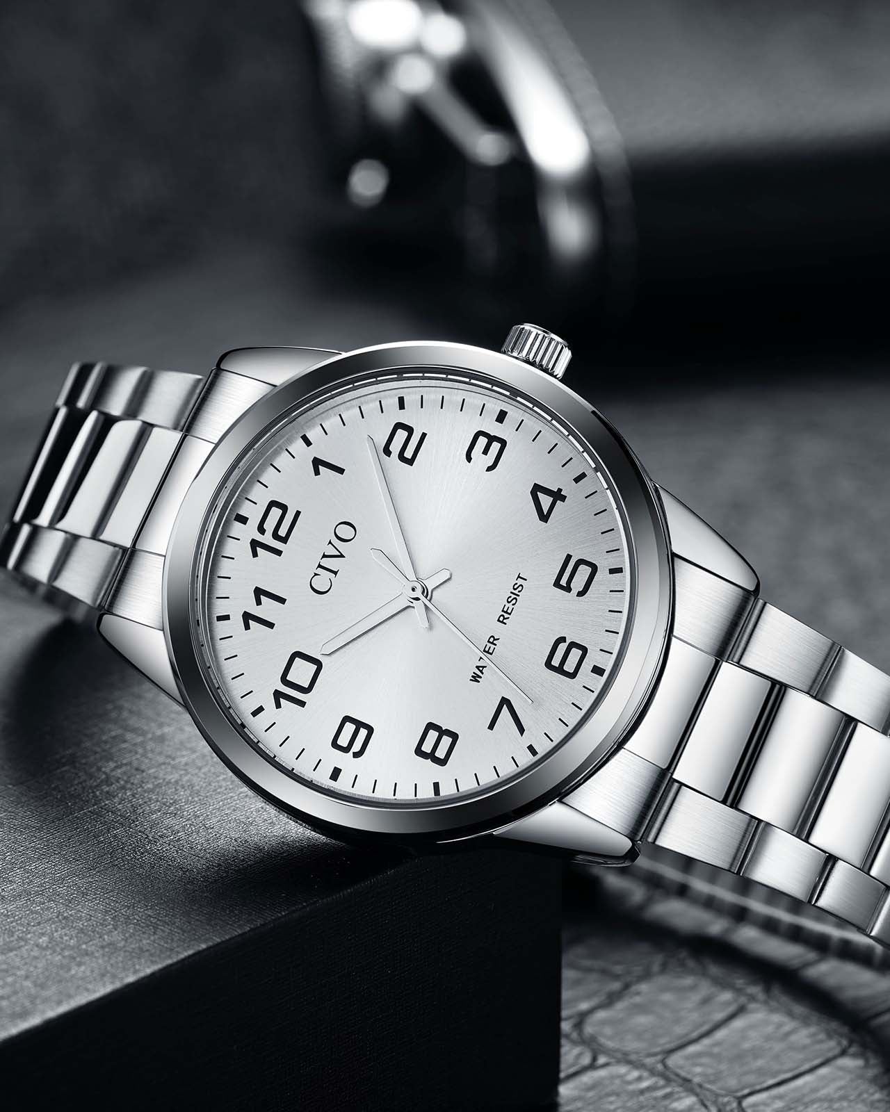 8347C | Quartz Men Watch | Stainless Steel  Band