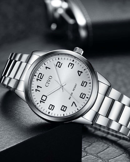 8347C | Quartz Men Watch | Stainless Steel  Band