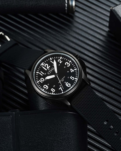 8336C | Quartz Men Watch | Rubber Band