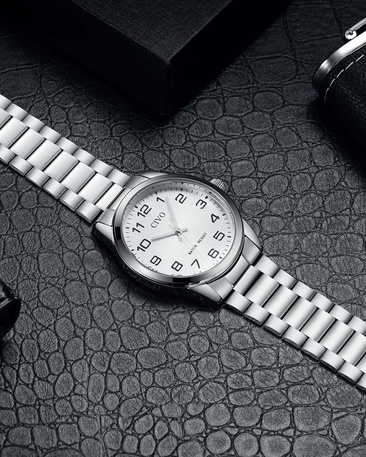 8347C | Quartz Men Watch | Stainless Steel  Band