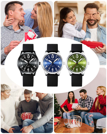 8336C | Quartz Men Watch | Rubber Band