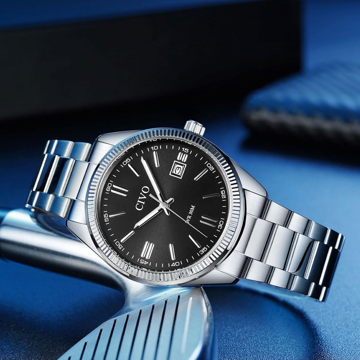 8349C | Quartz Men Watch | Stainless Steel  Band