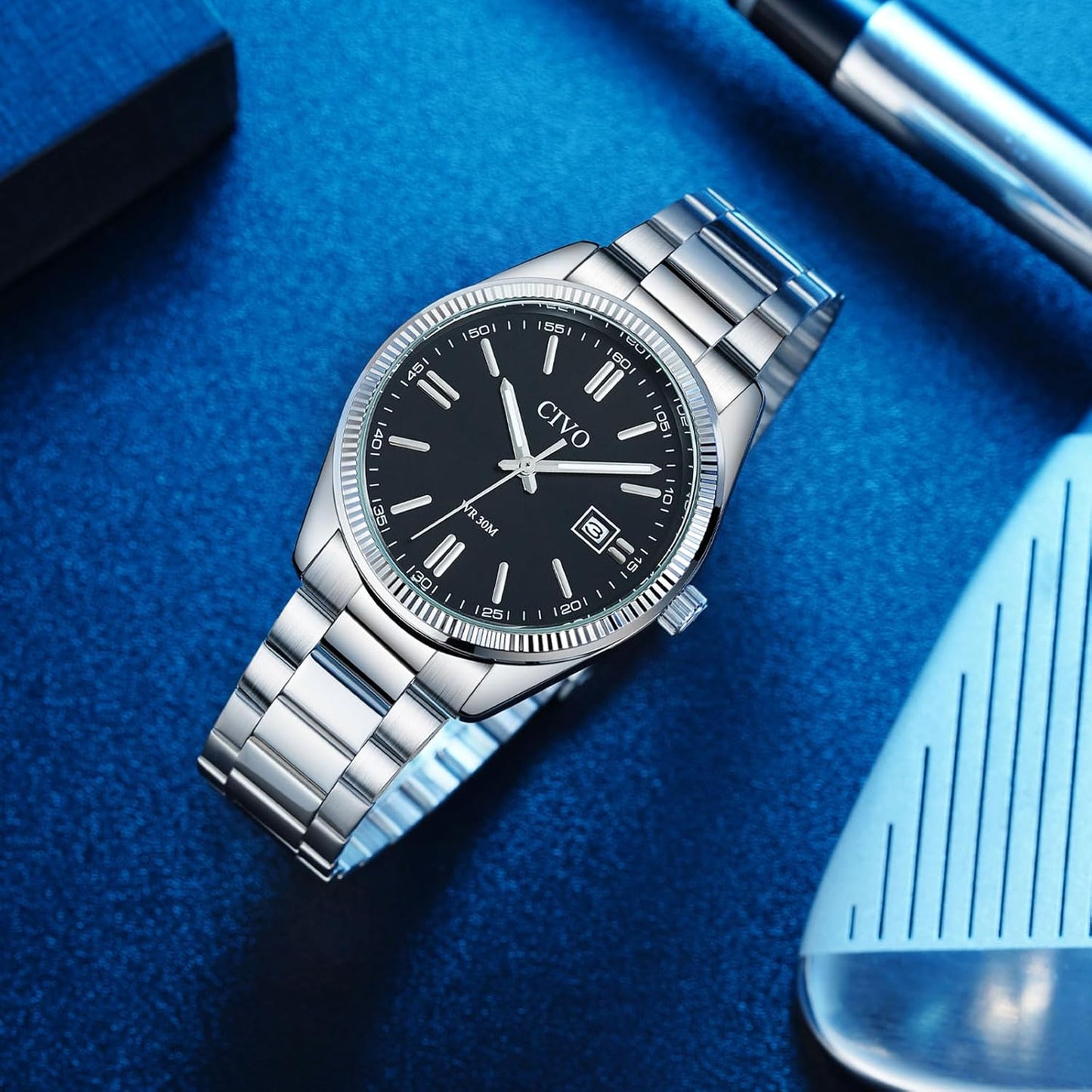 8349C | Quartz Men Watch | Stainless Steel  Band