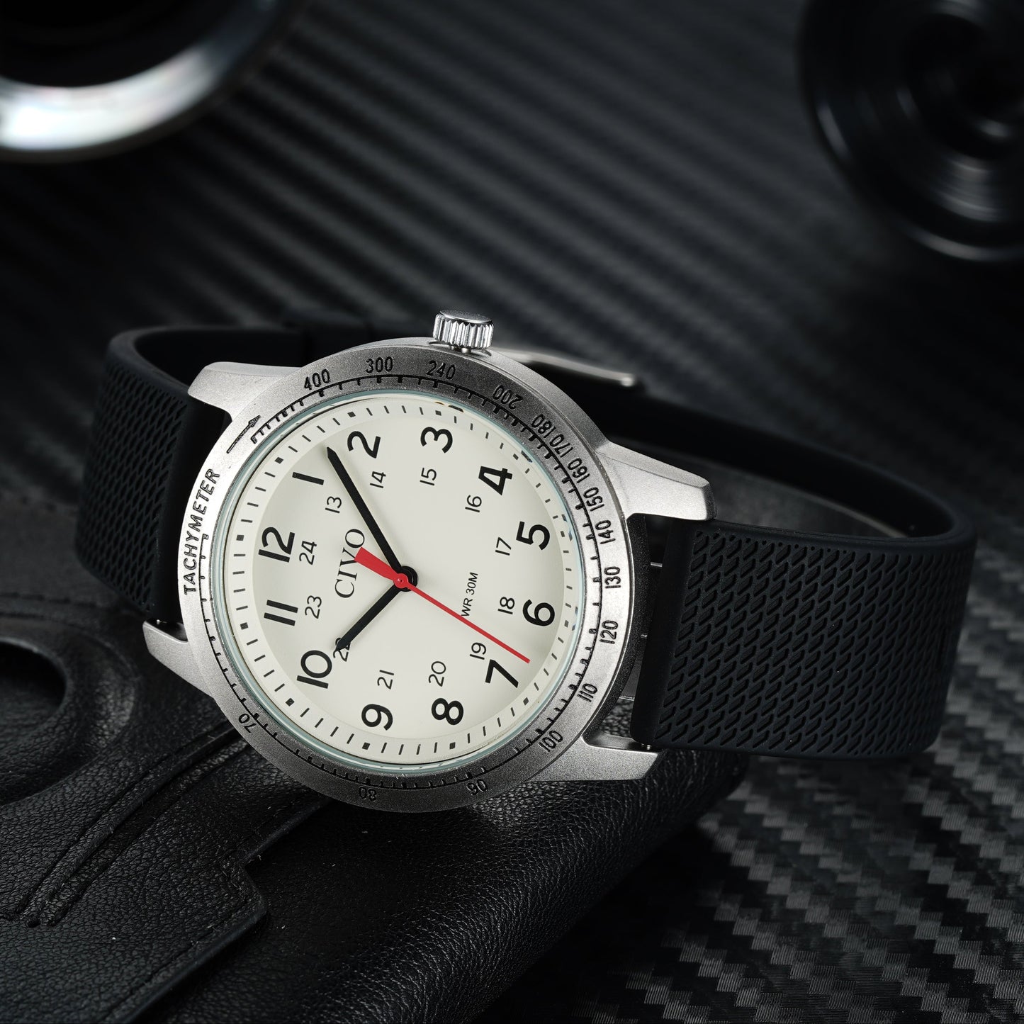 8343C | Quartz Men Watch | Rubber Band