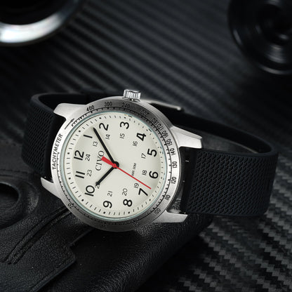 8343C | Quartz Men Watch | Rubber Band