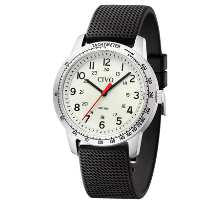 8343C | Quartz Men Watch | Rubber Band