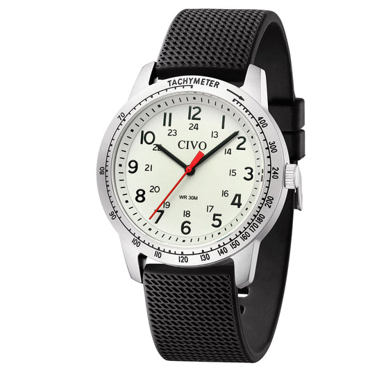 8343C | Quartz Men Watch | Rubber Band