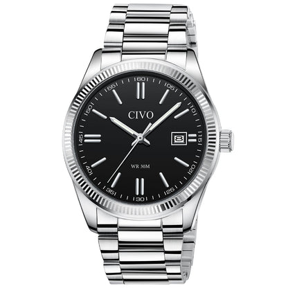 8349C | Quartz Men Watch | Stainless Steel  Band