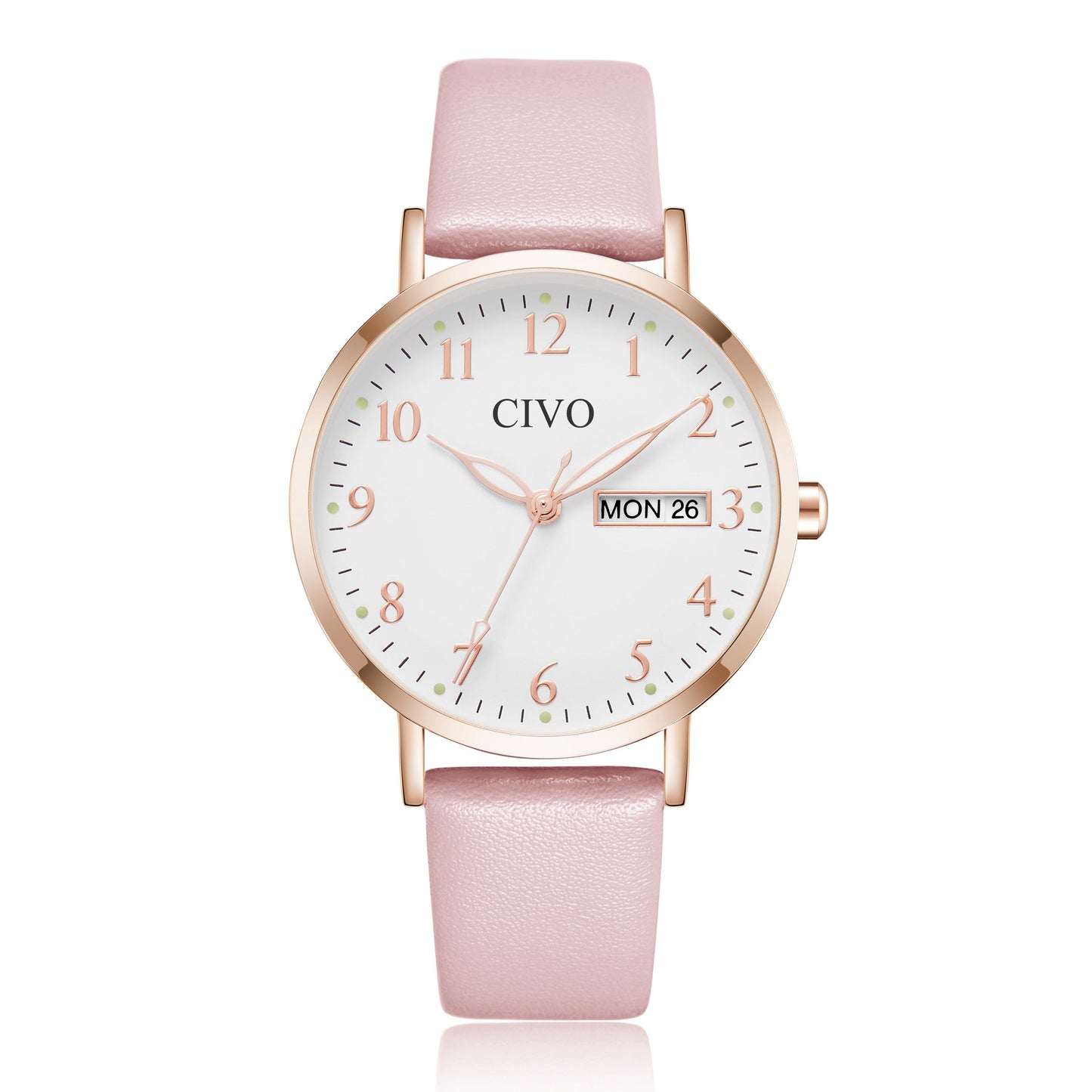 2408C | Quartz Women Watch | Leather Band